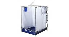 Easy to set up Temporary Shower Stall for Wheelchair Users