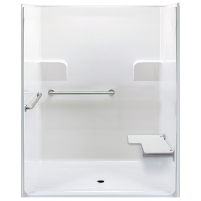 62" x 39½" ADA Roll In Shower, RIGHT Seat