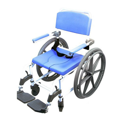 self propelled rolling shower chair with 24 inch seat