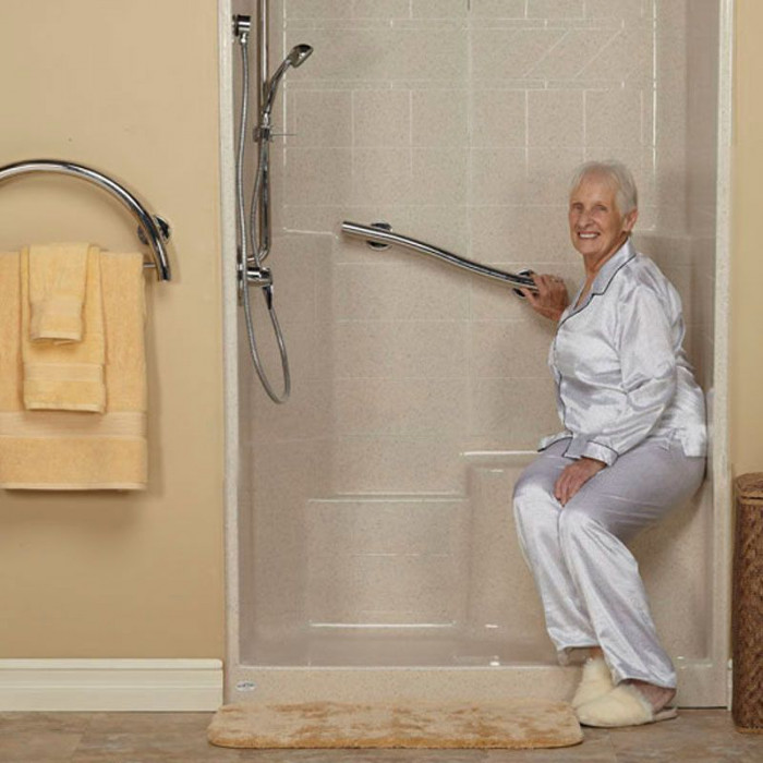 48 X 36 Shower Stall + Built-in Seat