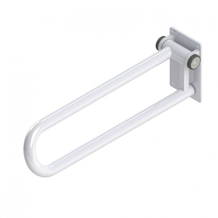 Fold up Side of Toilet Rail, White RIGHT 