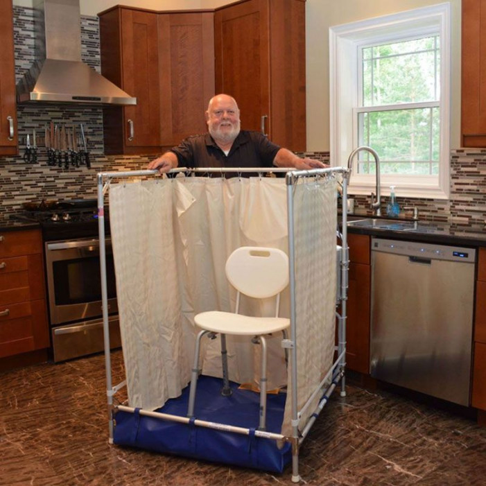 portable wheelchair showers for elderly