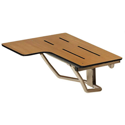 34½" x 22½" ADA Reversible Shower Seat, Wall Supported, Phenolic Solid TEAK