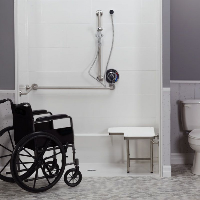 commercial ADA shower for seniors residence