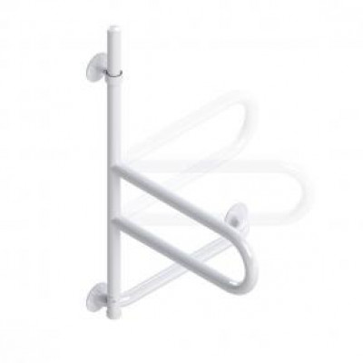 Bath Safety Grab Bar, 18" Lower Grab Rail, White