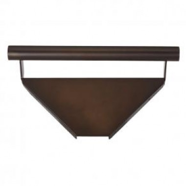 corner shelf with grab bar, bronze