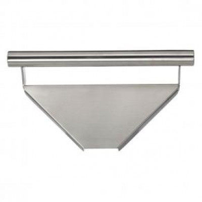 Corner Shelf with Integrated Grab Rail, Satin Stainless