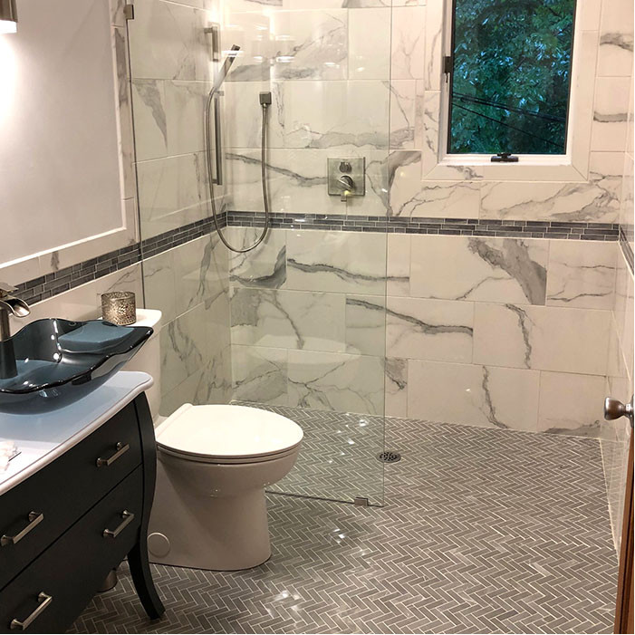 60" x 33" Tile Over Accessible Shower Pans