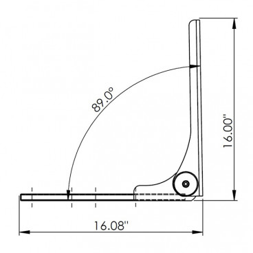 dimension drawing of folding seats