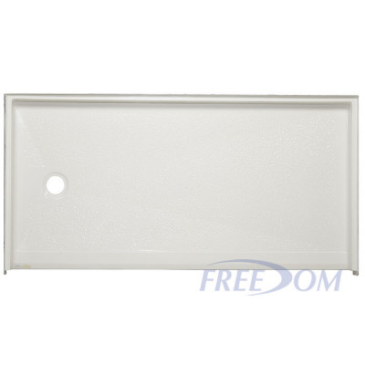 62 7/16" x 32 1/4" Freedom ADA Shower Pan, LEFT Drain
