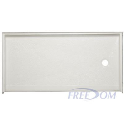 62 7/16" x 32 1/4" Freedom ADA Shower Pan, RIGHT Drain
