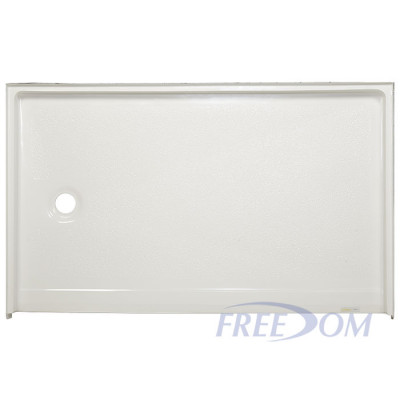 60" x 37" Freedom Accessible Shower Pan, LEFT Drain