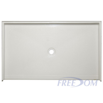 60" x 37" Freedom Accessible Shower Pan, CENTER DRAIN