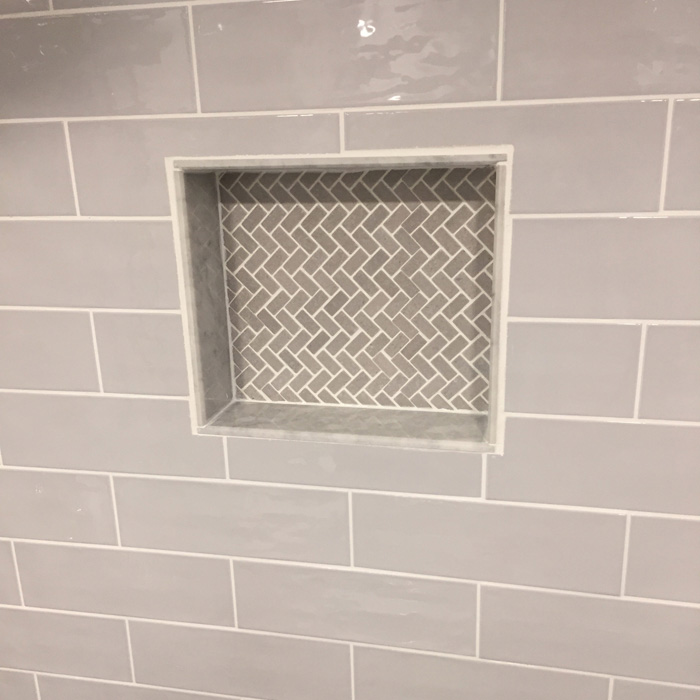 Freedom Tile Over Soap Niche, Single Shelf (16" x 14")