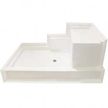 shower pan with seat 