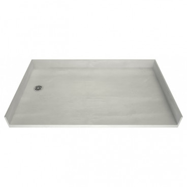 Tile ready accessible shower pan, left drain