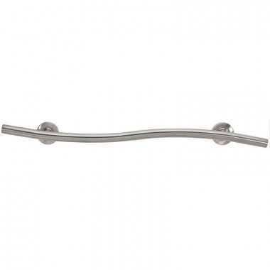 36 inch satin stainless wave style grab bar