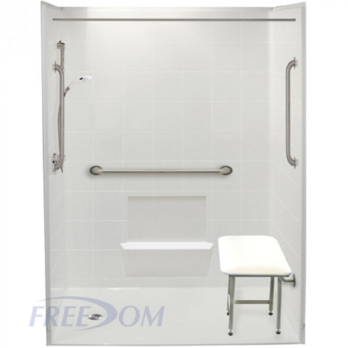 60 X 31 Freedom Barrier Free Showers, Handicap Bathtub With Door