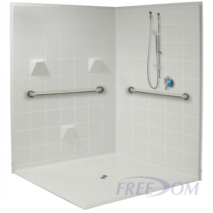 61 x 61 Freedom Accessible Corner Shower