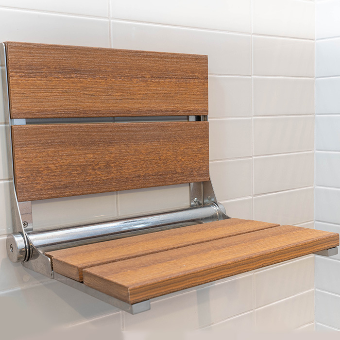 shower bench seat depth