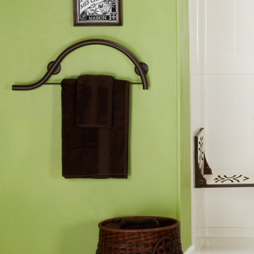 bronze towel grab bar