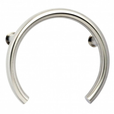Polished grab bar for shower valve Polished grab bar for shower valve