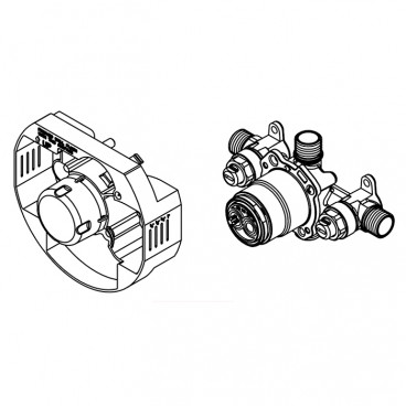 Pressure balanced mixing valve 