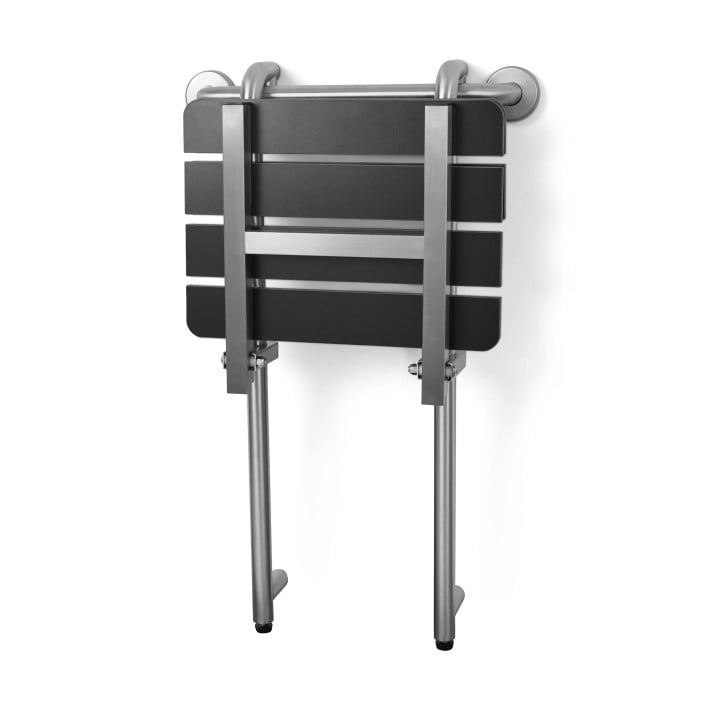 shower seat folded in up position