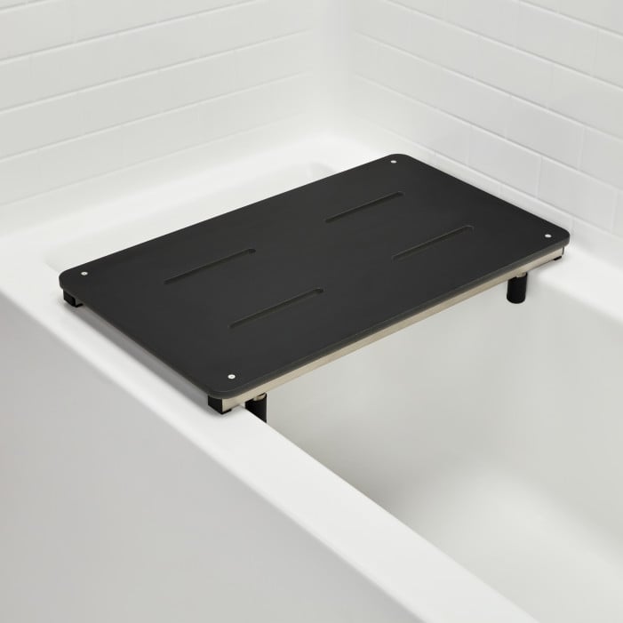  27" x 15.5" Portable Bathtub Seat, Phenolic BLACK