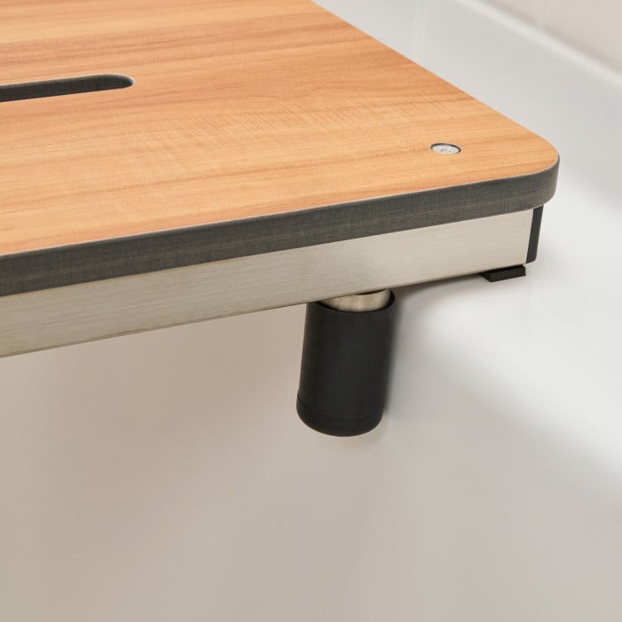  27" x 15.5" Portable Bathtub Seat, Phenolic TEAK
