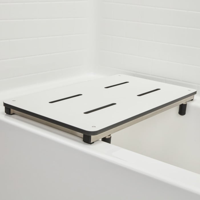  27" x 15.5" Portable Bathtub Seat, Phenolic WHITE