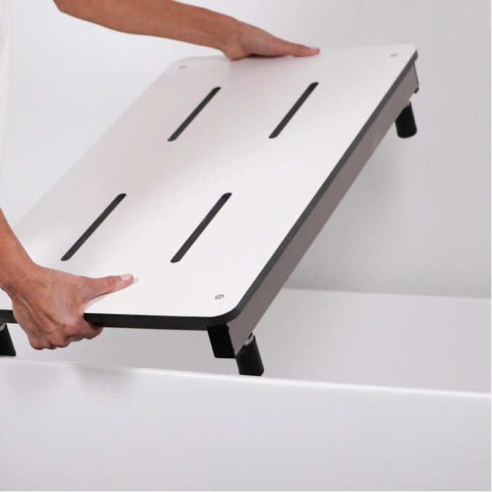  27" x 15.5" Portable Bathtub Seat, Phenolic WHITE