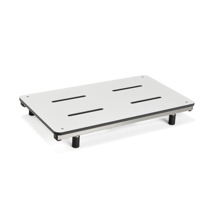  27" x 15.5 inch Portable Bathtub Transfer Seat, White Phenolic top, adjustable stabilizing posts