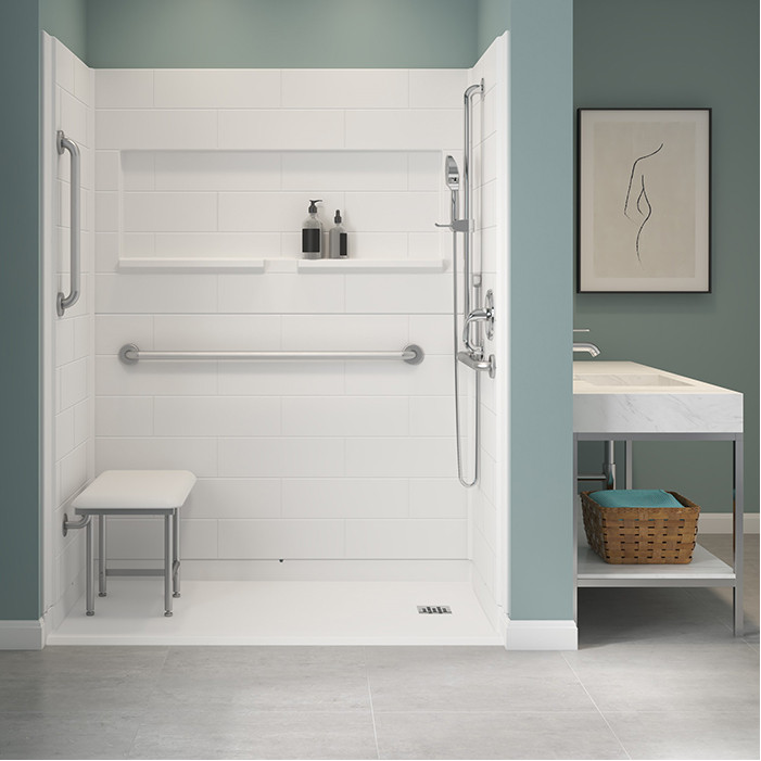 60 x 33 right drain Inspire shower