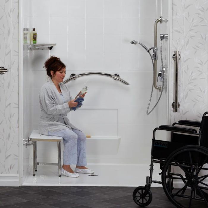 Freedom Designer Shower Grab Bars, Polished