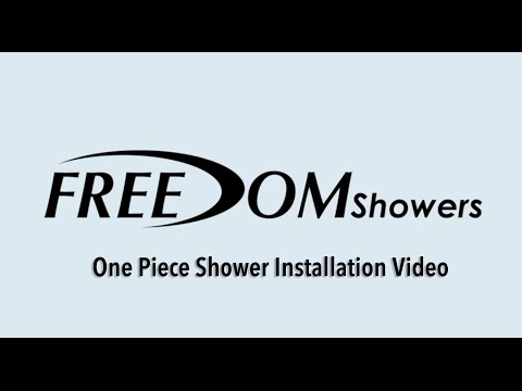 One Piece Shower installation